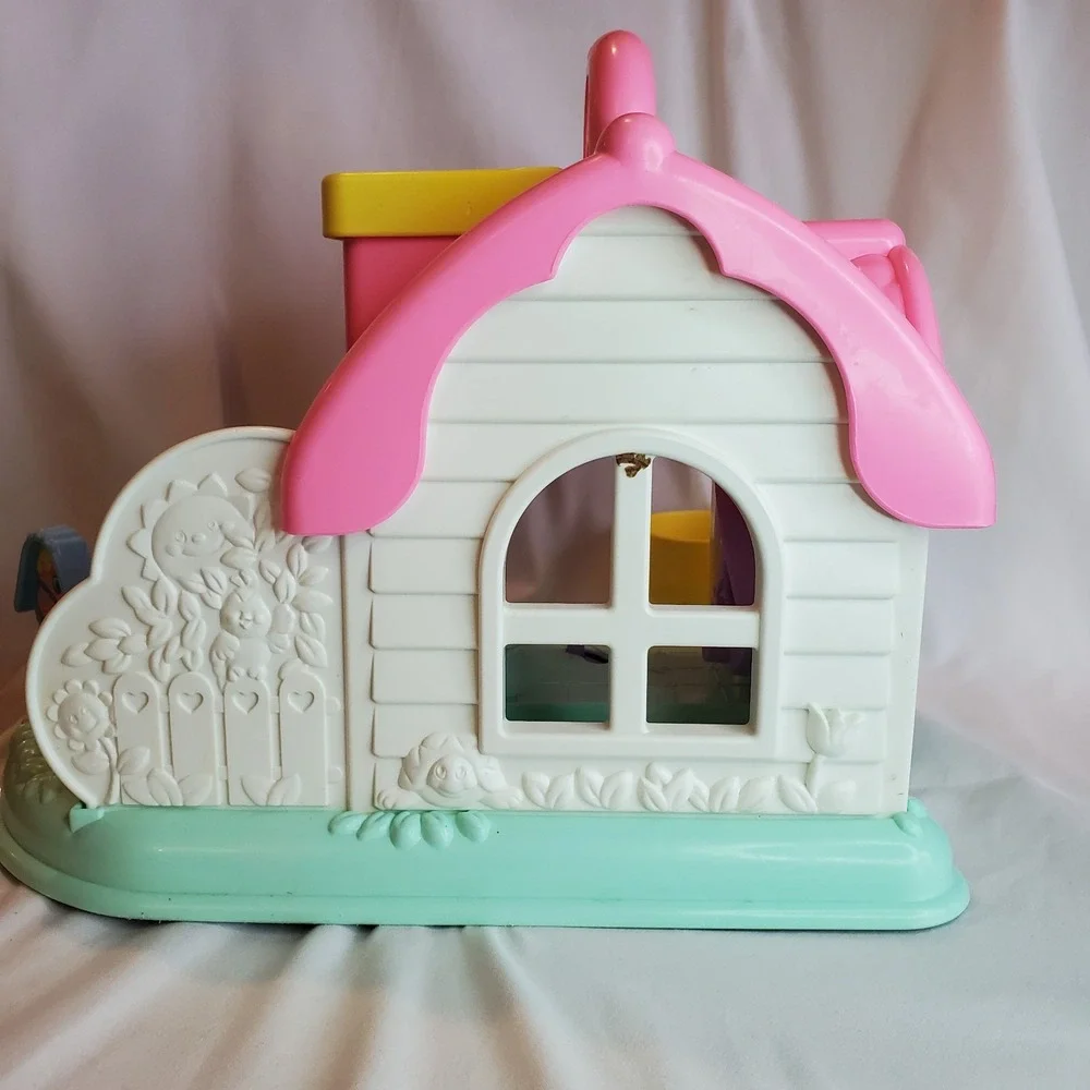 Rare Playskool‎ 1990 Lil Dollhouse Vintage Pink Purple